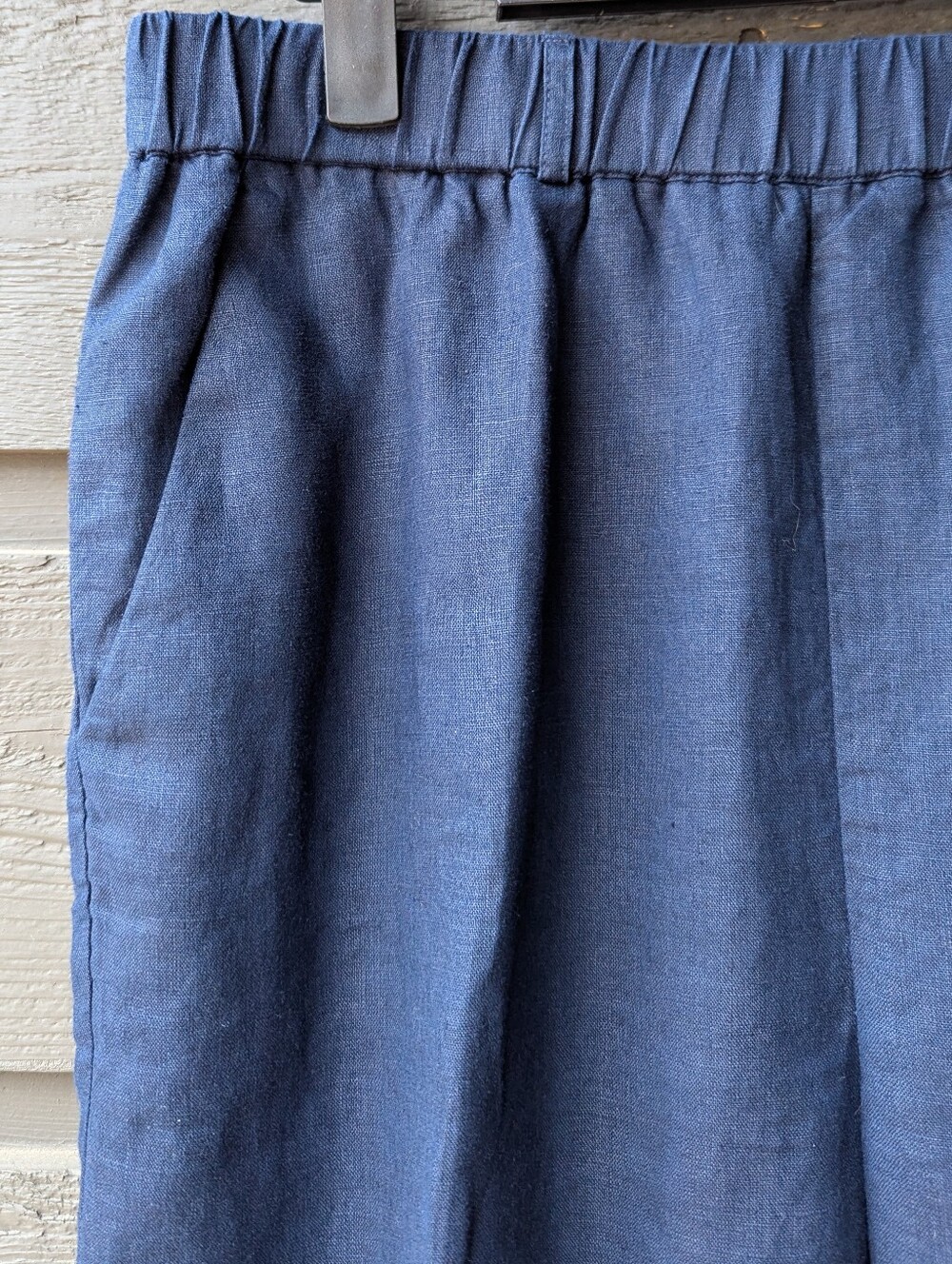 Quince 100% European Linen Pants Deep Navy Blue Size Small - Picture 2 of 8